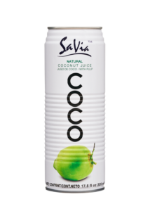 17.5oz Savia Coconut Water with Pulp 24CT
