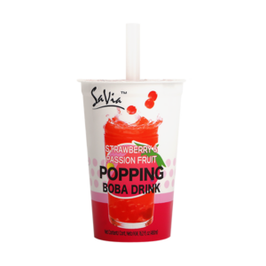 Savia Popping Boba Strawberry Passionfruit