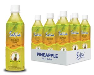 Savia ALOE 16.9oz x 1 – Aloe Vera Drink Pineapple 12/